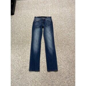 5/27 Judy Blue Straight Fit Lightly Distressed Dark Wash